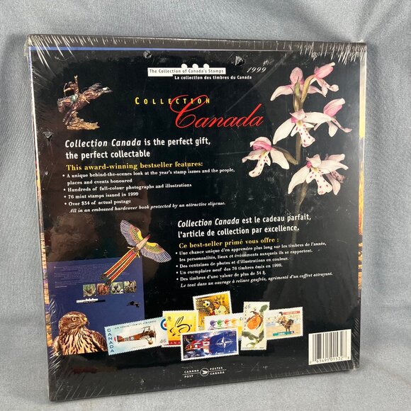 Collection of Canada's Stamps 1999 Album + 76 Mint Stamps New/Sealed - Picture 2 of 4